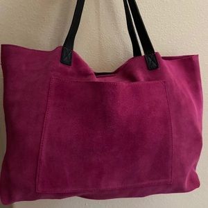SOLD Suede tote